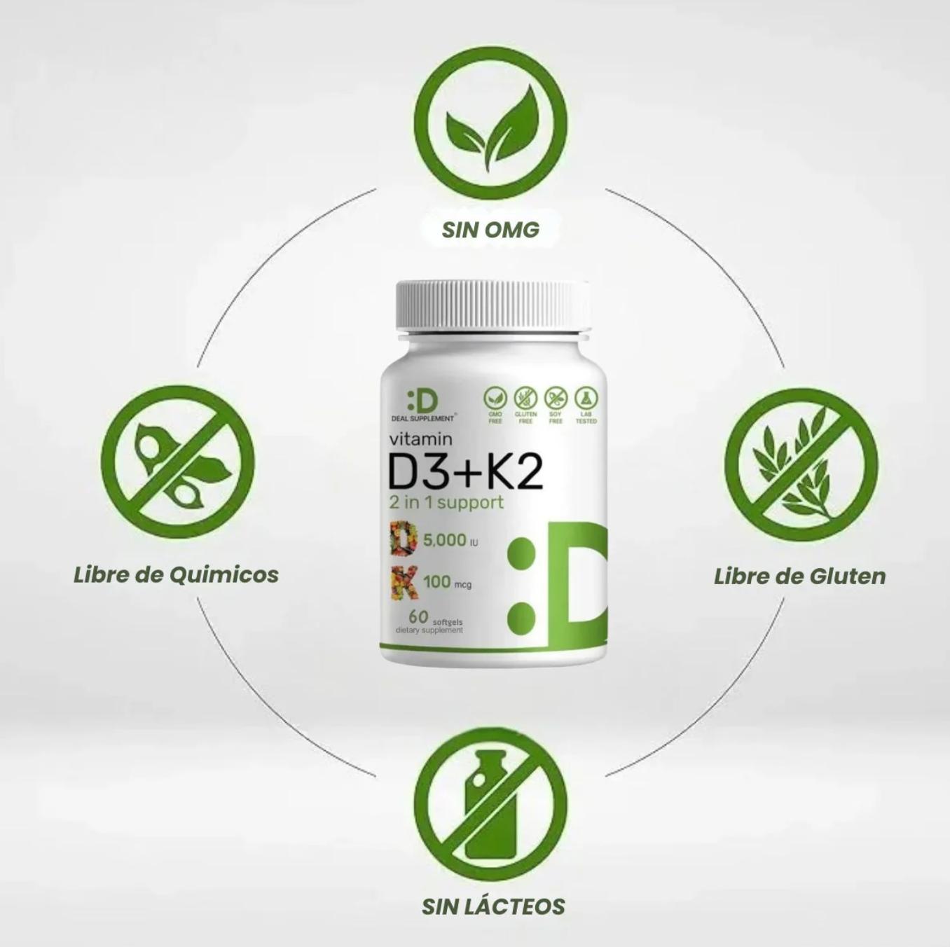 ✨ D3K2 Forte™ — Vitamina D3 + K2 Premium con Absorción Potenciada en OFERTA !!✅ 👩🏻‍⚕️