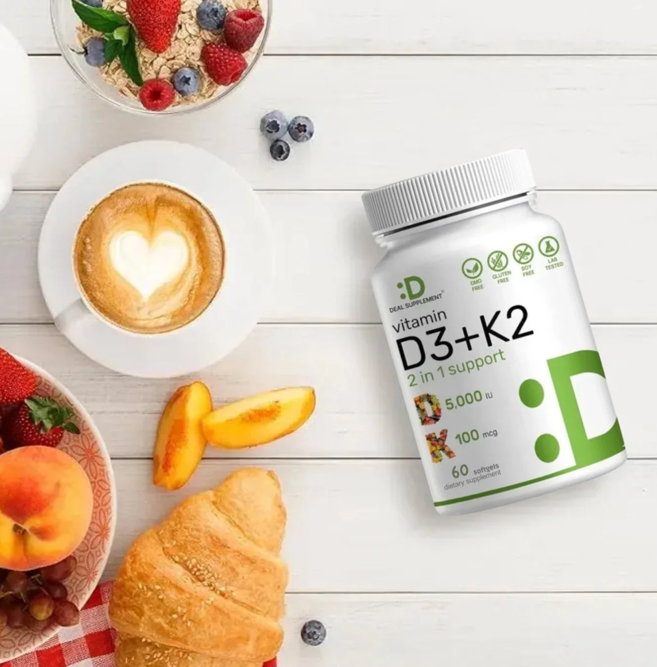 ✨ D3K2 Forte™ — Vitamina D3 + K2 Premium con Absorción Potenciada en OFERTA !!✅ 👩🏻‍⚕️