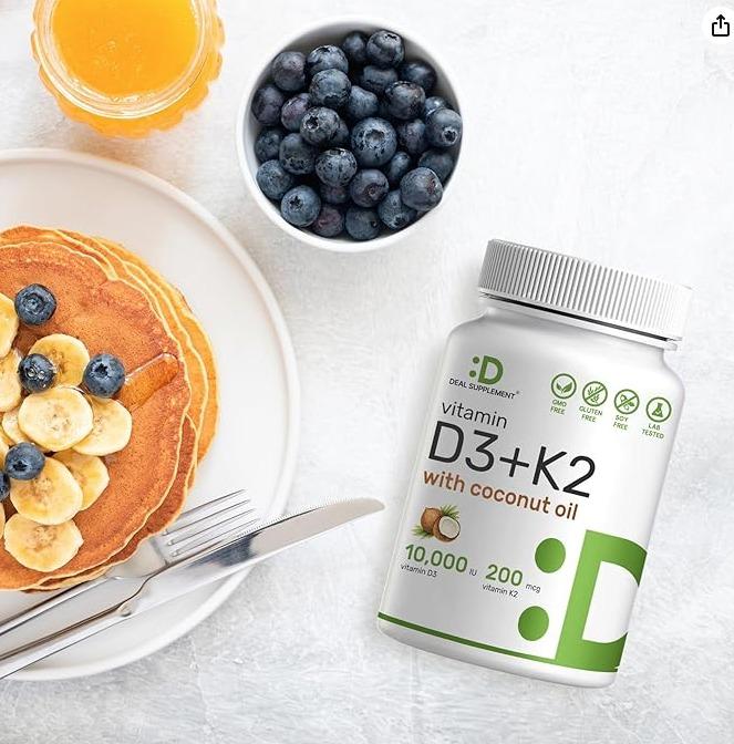 ✨ D3K2 Forte™ — Vitamina D3 + K2 Premium con Absorción Potenciada en OFERTA !!✅ 👩🏻‍⚕️